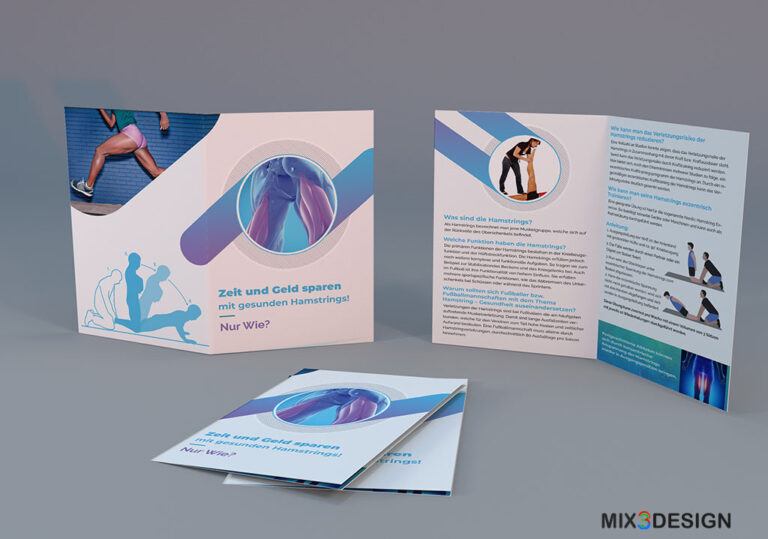 Mix3Design B fold Brochure Design Hamstrings
