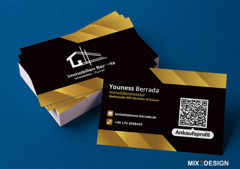 Mix3Design BusinessCard Design gold black