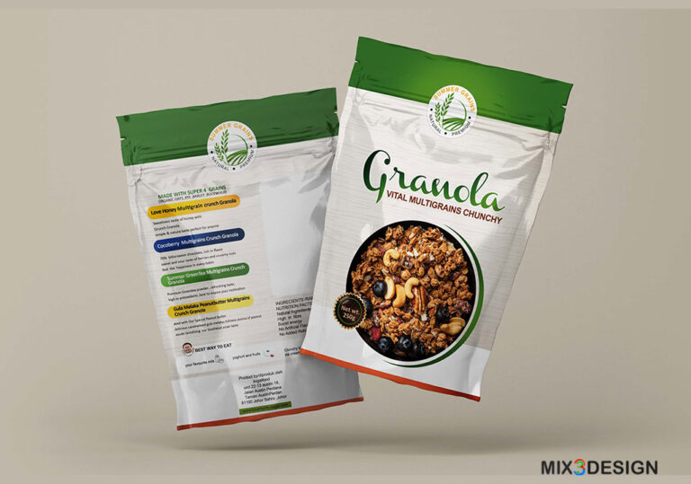 Mix3Design Granola Label Design