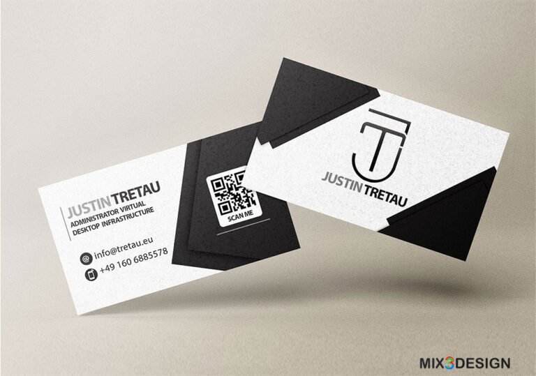 Mix3Design Technology BusinessCard Design IT Justin Tretau