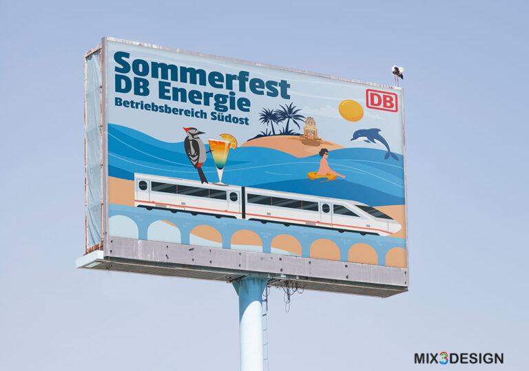 Mix3Design banner design Sommerfest DB Energie Banner
