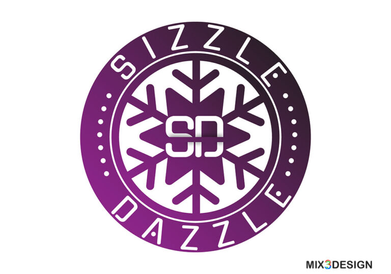 Mix3Design logo design Sizzle Dazzle logo