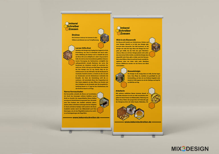 Mix3Design rollup banner design IMkerel schreiber Zoossen