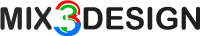 Mix3Design Logo Nero | Servizi di web design e grafica