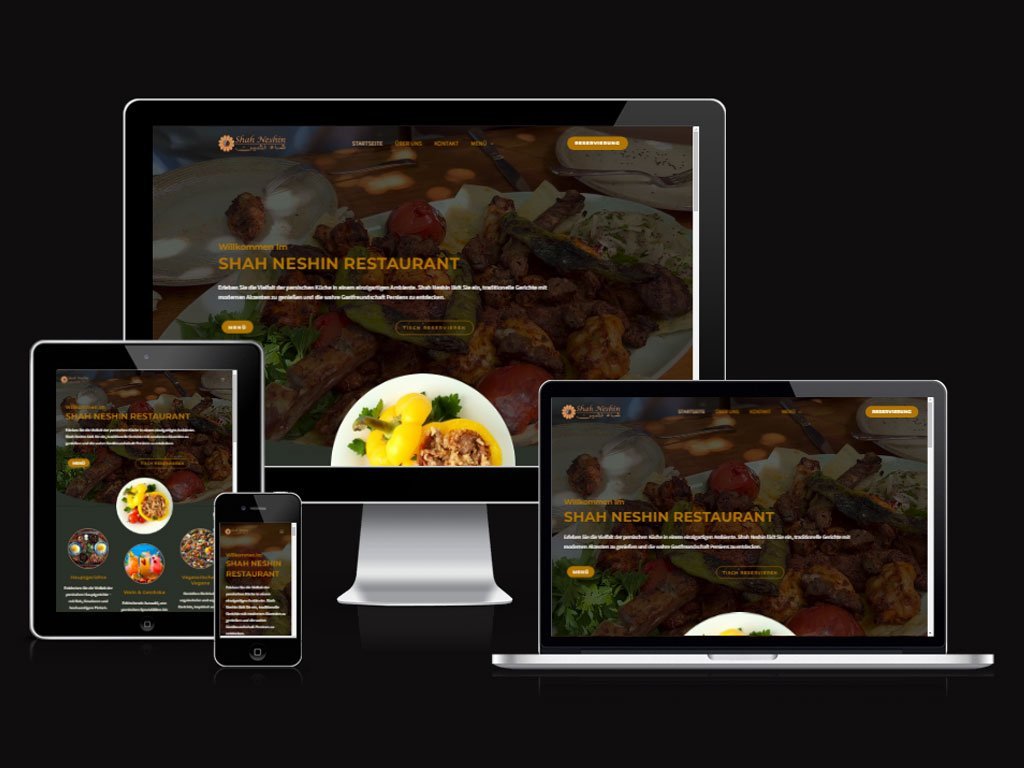 Restaurant Website Design: Shah-Neshin