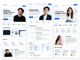 وب‌سایت‌های شخصی و صفحه فرود